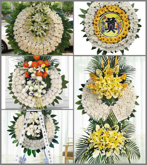 山东济宁微山县微山岛乡吕蒙村花圈速递